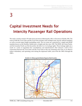 Capital Investment Needs for Intercity Passenger Rail Operations