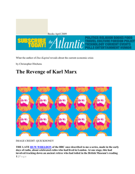The Revenge of Karl Marx