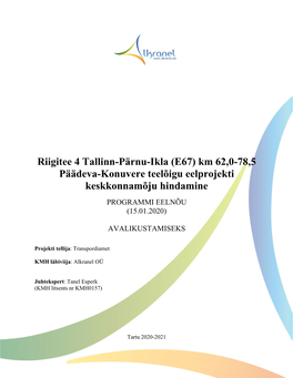 KMH Programmile Saabunud Asjaomaste Asutuste Seisukohad Ja Nendega Arvestamine/Mittearvestamine