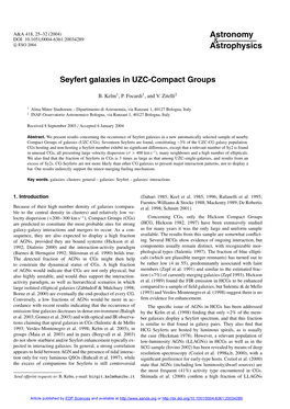 Seyfert Galaxies in UZC-Compact Groups