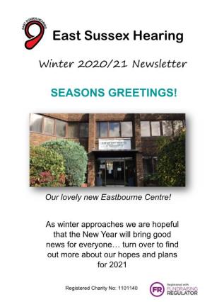 Winter 2020/21 Newsletter