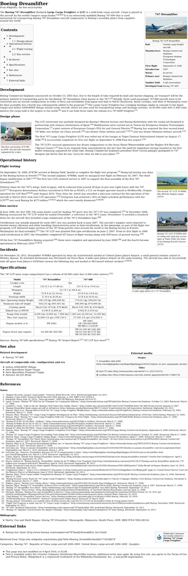 Boeing Dreamlifter from Wikipedia, the Free Encyclopedia
