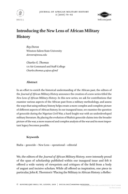 Downloaded from Brill.Com09/25/2021 08:47:44AM Via Free Access 80 Doron and Thomas Tion,”1 Spurred a Lengthier Discussion Within out Editorial Group