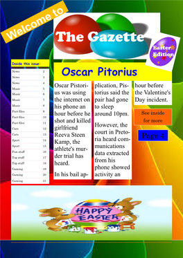 The Gazette Easter Edition