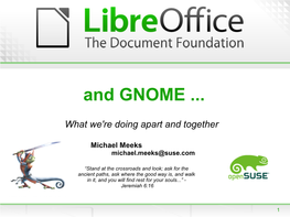 The Document Foundation and Libreoffice Presentation Template