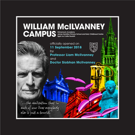 William Mcilvanney Campus Official Opening 11 September 2018