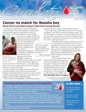 Cancer No Match for Neosho