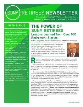 Retirees Newsletter