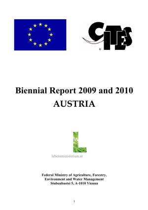 Biennial Report 2009 and 2010 AUSTRIA
