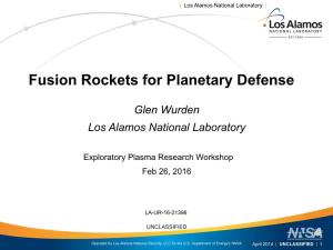 Fusion Rockets for Planetary Defense