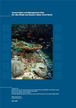Conservation and Management Plan for Abu Dhabi and Eastern Qatar Coral Reefs