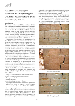 An Ethnoarchaeological Approach to Interpreting the Graffiti At