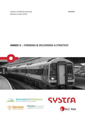 Annex G – Forming & Delivering a Strategy