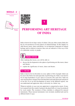 7 Performing Art Heritage of India