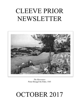 Cleeve Prior Newsletter October 2017