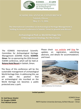 Oman Conference Brochure