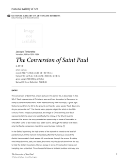 The Conversion of Saint Paul C