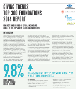 Foundation Giving Trends 2014