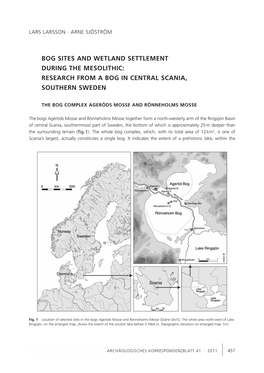 Bog Sites and Wetland Settlement During the Mesolithic: Research from a Bog in Central Scania, Southern Sweden