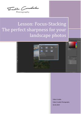 Lesson: Focus-Stacking the Perfect