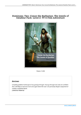 Two: Conan the Barbarian: the Jewels of Gwahlur Pack: Level 2