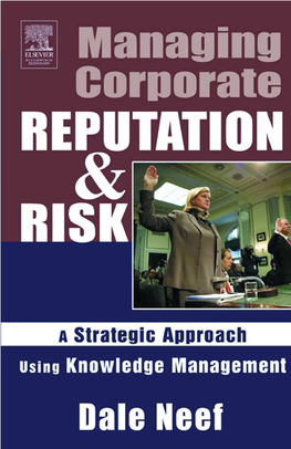 KNOWLEDGE MANAGEMENT Managing Corporate Reputation and Risk.Pdf
