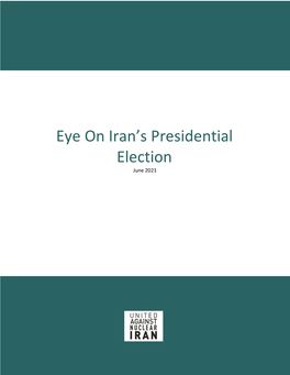 Eye on Iran's Presidential Election