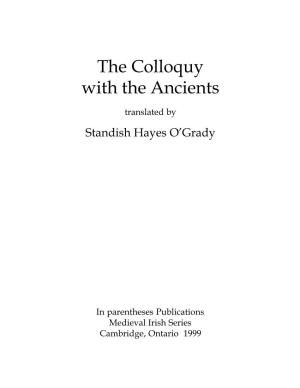 The Colloquy with the Ancients