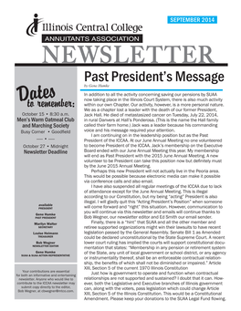 Past President's Message