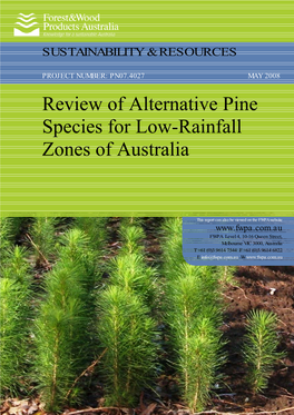 Review of Alternative Pine Species for Low-Rainfall Zones of Australia