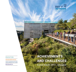 ACHIEVEMENTS and CHALLENGES Annual Report 2017 INTRODUCTION CONTENTS