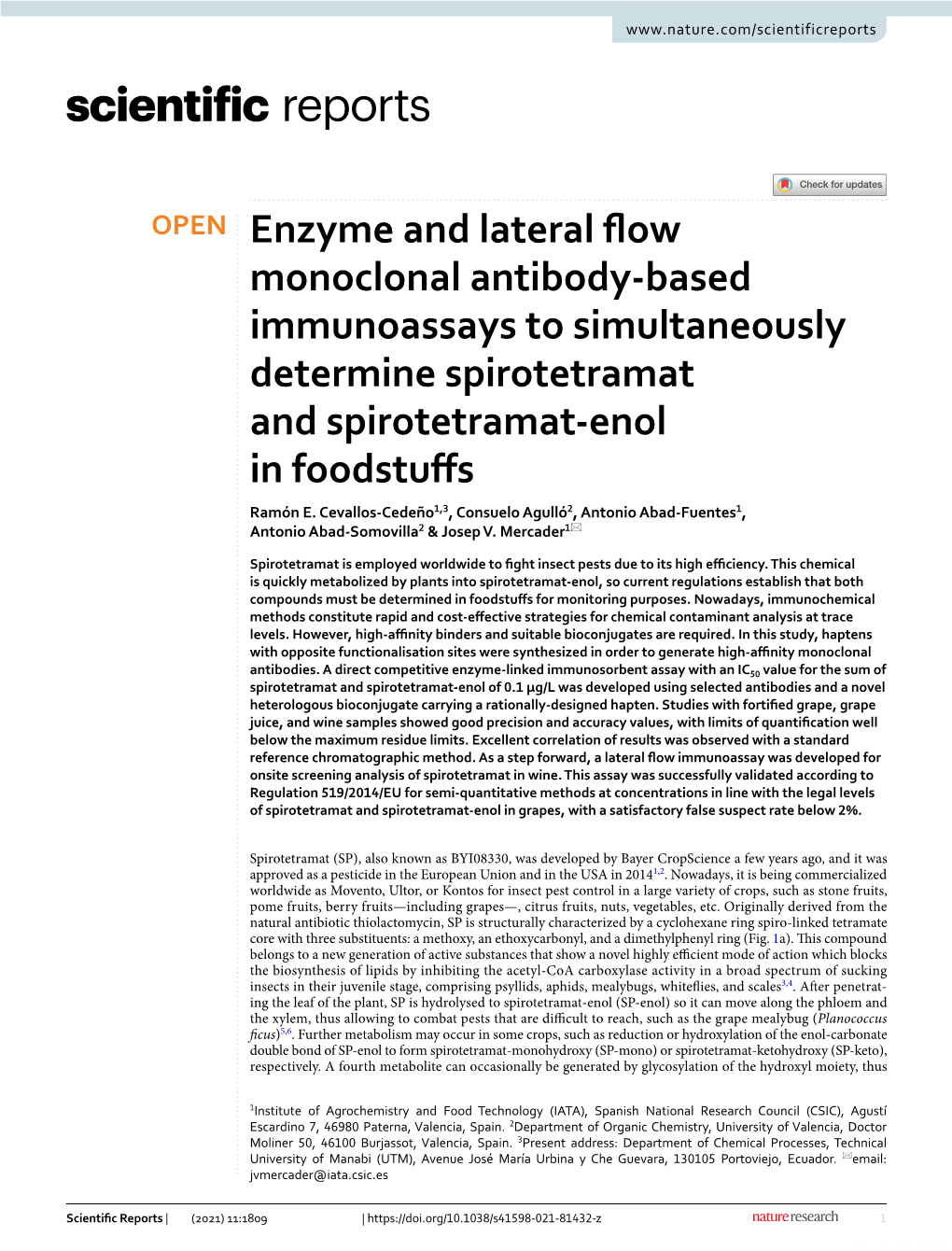 Enzyme and Lateral Flow Monoclonal Antibody-Based Immunoassays To