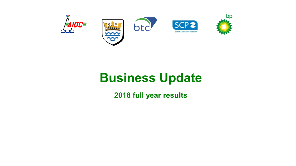 Business Update 3Rd Quarter 2018 Results