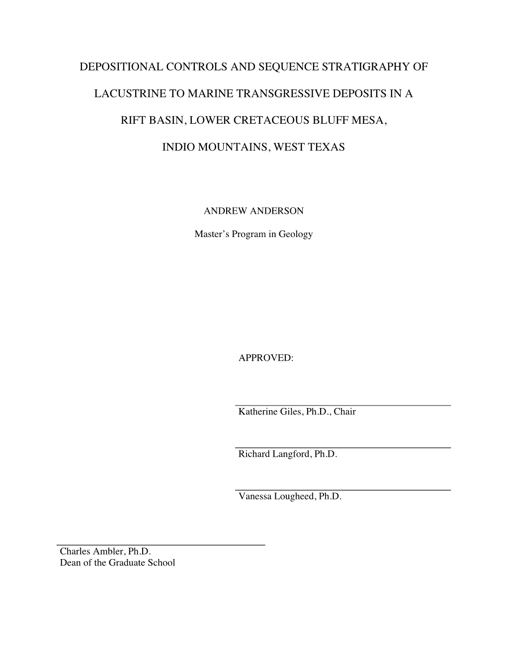 Depositional Controls and Sequence Stratigraphy of Lacustrine to Marine