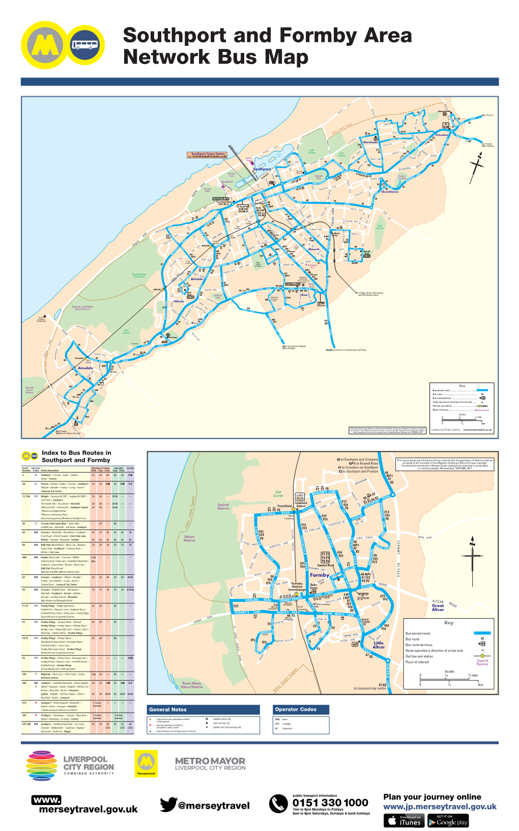 To Bus Routes in Southport and Formby