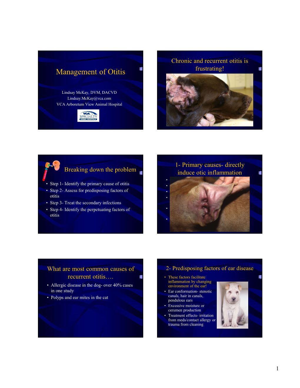 Management of Otitis