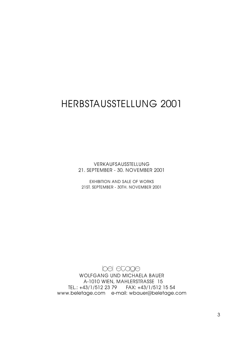 Herbstausstellung 2001