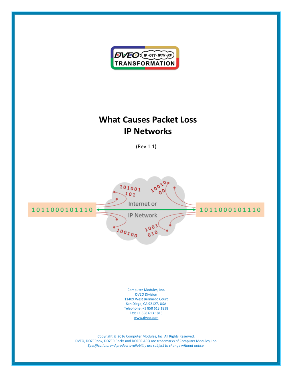 What Causes Packet Loss IP Networks