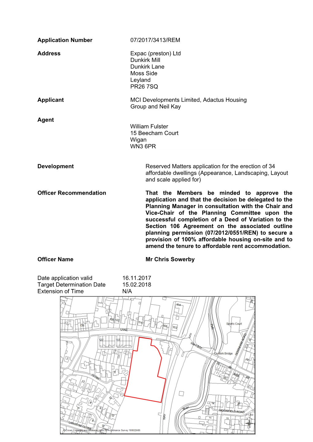 Expac (Preston) Ltd Dunkirk Mill Dunkirk Lane Moss Side Leyland PR26 7SQ