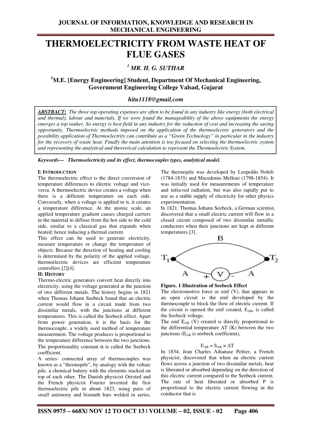 Thermoelectricity from Waste Heat of Flue Gases