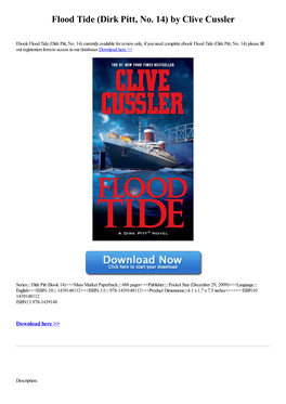 Download Flood Tide (Dirk Pitt, No. 14) by Clive Cussler