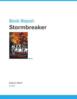 Pdf Book Report on Stormbreaker by Kellyann