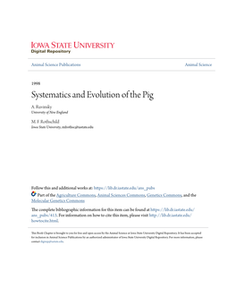 Systematics and Evolution of the Pig A