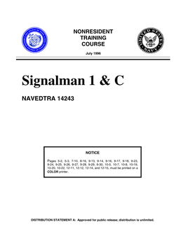Signalman 1 & C