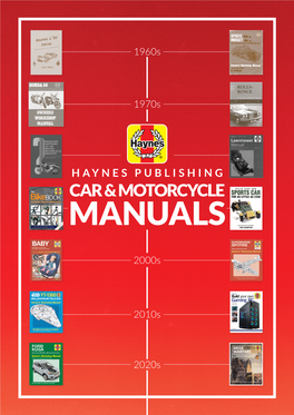 Haynes Publishing Car & Motorcycle Manuals