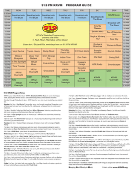 Vertical Program Guide