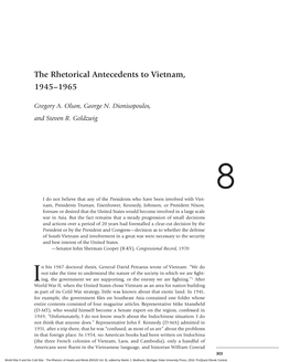 The Rhetorical Antecedents to Vietnam, 1945-1965