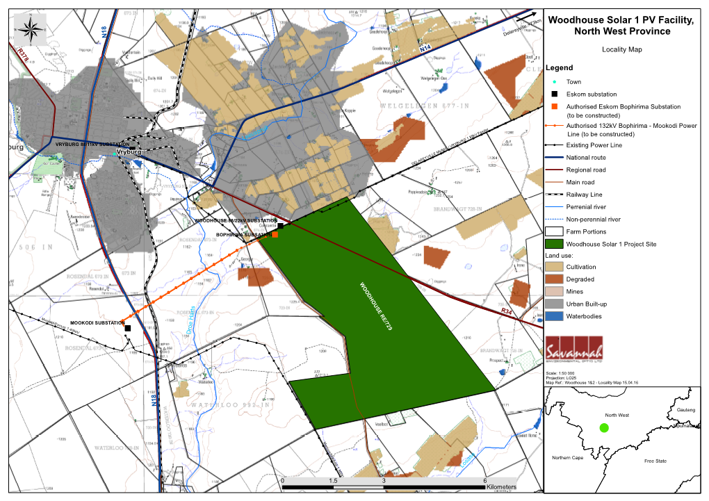 WOODHOUSE SOLAR 1 PV FACILITY, NORTH WEST PROVINCE Environmental Impact Assessment Report May 2016