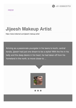 Jijeesh Makeup Artist