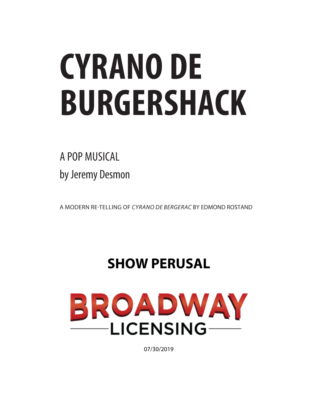 Cyrano De Burgershack